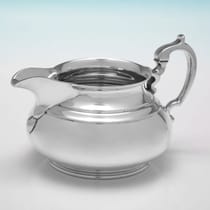 Sterling Silver 4 Piece Tea Set - Edward Barnard & Sons, hallmarked in 1960 London - Elizabeth II - Thumbnail 6