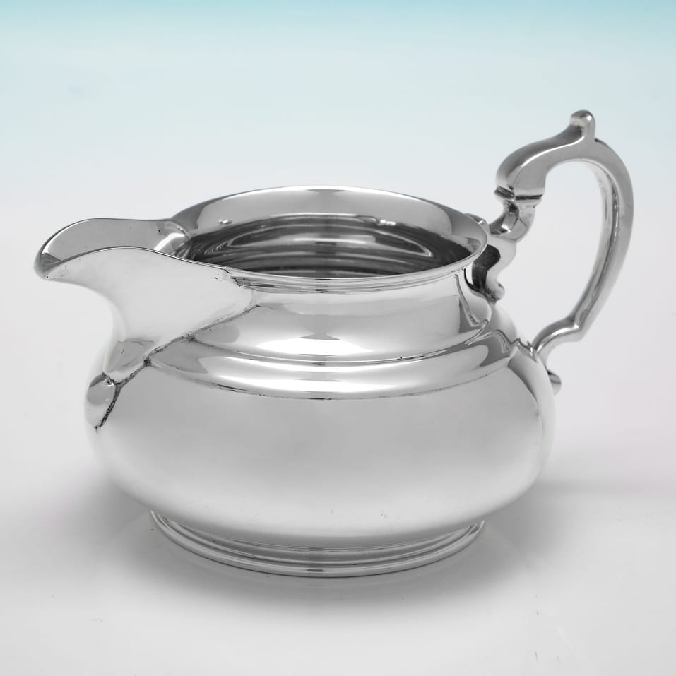 Sterling Silver 4 Piece Tea Set - Edward Barnard & Sons, hallmarked in 1960 London - Elizabeth II - Image 6