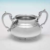 Sterling Silver 4 Piece Tea Set - Edward Barnard & Sons, hallmarked in 1960 London - Elizabeth II - Thumbnail 7