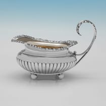 Antique Sterling Silver 4 Piece Tea Set - Edward Barnard & Sons, hallmarked in 1896 London - Victorian - Thumbnail 8