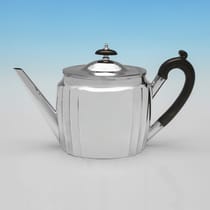 Antique Sterling Silver 3 Piece Tea Set - Carrington & Co., hallmarked in 1915 London - George V - Thumbnail 2