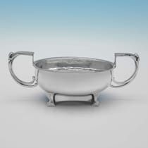 Sterling Silver Arts & Crafts 4 Piece Tea Set - William Henry Creswick, hallmarked in 1929 Birmingham - George V - Thumbnail 6