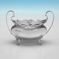 Antique Sterling Silver 3 Piece Tea Set - Thomas Edward Atkins, hallmarked in 1917 Birmingham - George V - Thumbnail 5