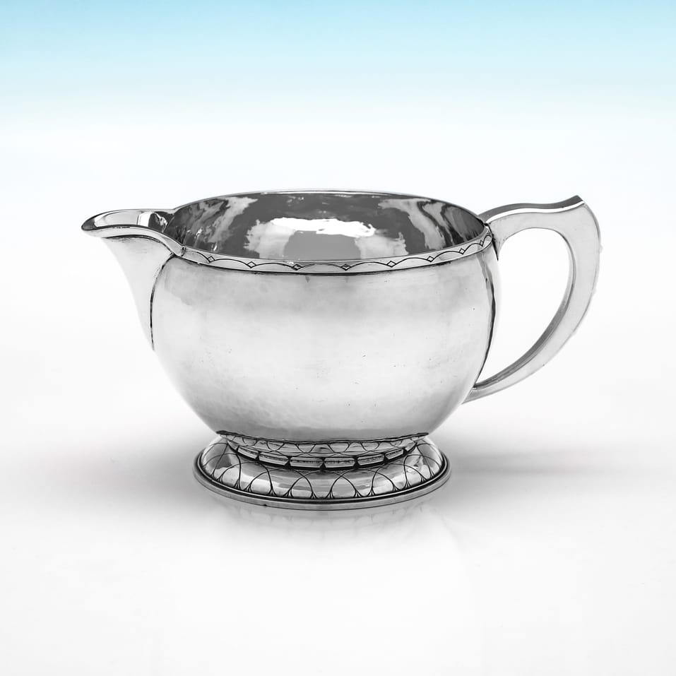 Sterling Silver 4 Piece Tea Set - Frederick Newland Smith, hallmarked in 1952 London - Elizabeth II - Image 6