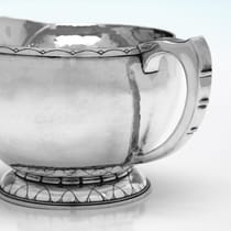 Sterling Silver 4 Piece Tea Set - Frederick Newland Smith, hallmarked in 1952 London - Elizabeth II - Thumbnail 7