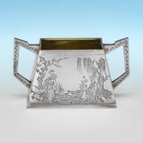 Antique Sterling Silver 3 Piece Tea Set - Edward Charles Brown, hallmarked in 1876 London - Victorian - Thumbnail 8