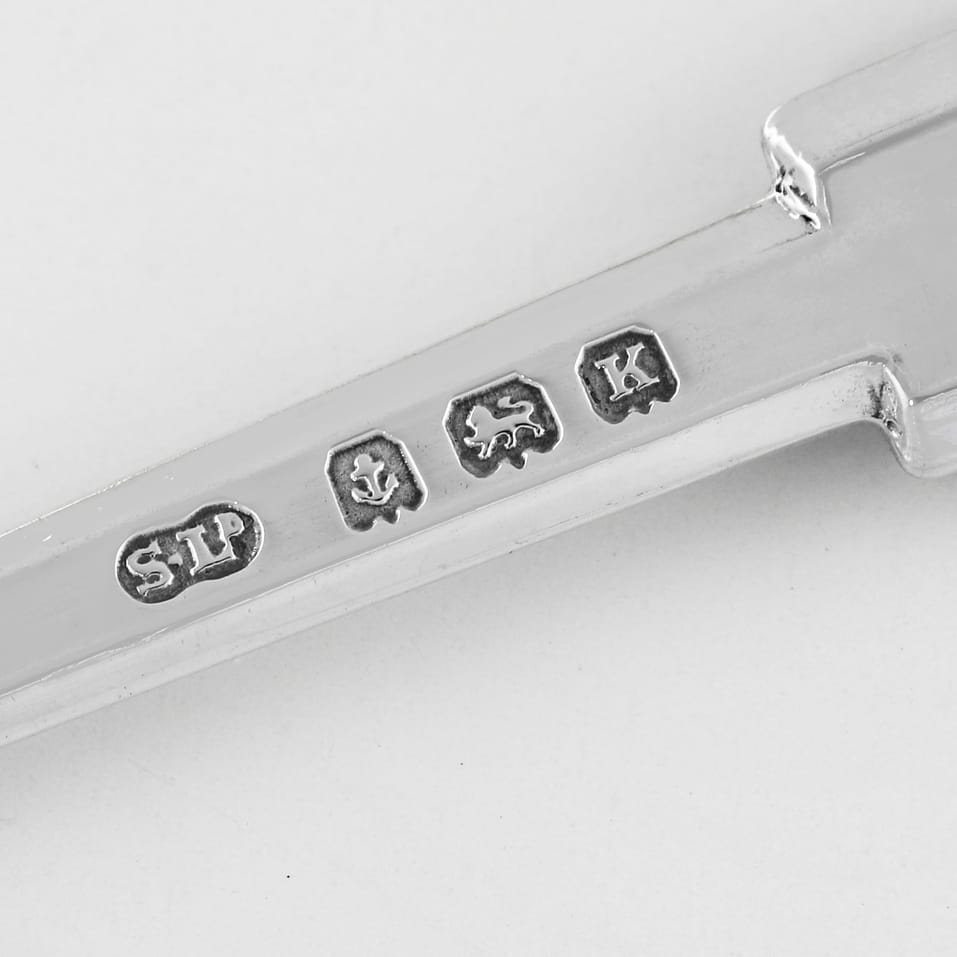 Sterling Silver Tea Spoons - William Suckling Ltd., hallmarked in 1933 Birmingham - George V - Image 6