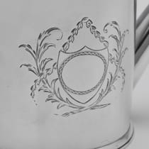 Antique Sterling Silver 'Drum' Teapot - Walter Brind, hallmarked in 1773 London - George III - Thumbnail 5