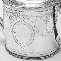 Antique Sterling Silver 'Drum' Teapot - Edward Cooper, hallmarked in 1774 London - George III - Thumbnail 5