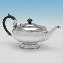 Sterling Silver Teapot - Walker & Hall, hallmarked in 1928 Sheffield - George V - Thumbnail 2