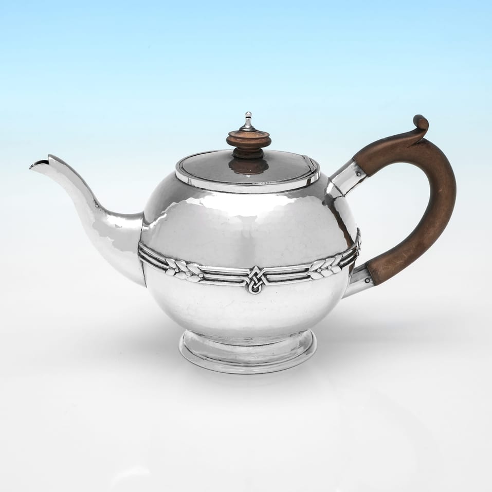 Sterling Silver Teapot - hallmarked in 1936 London - George VI