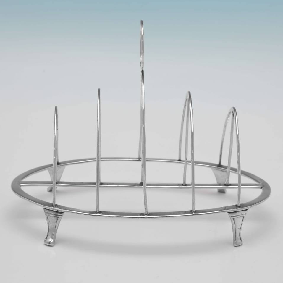 Antique Sterling Silver Toast Rack - Samuel Hennell, hallmarked in 1812 London - Regency - Image 2