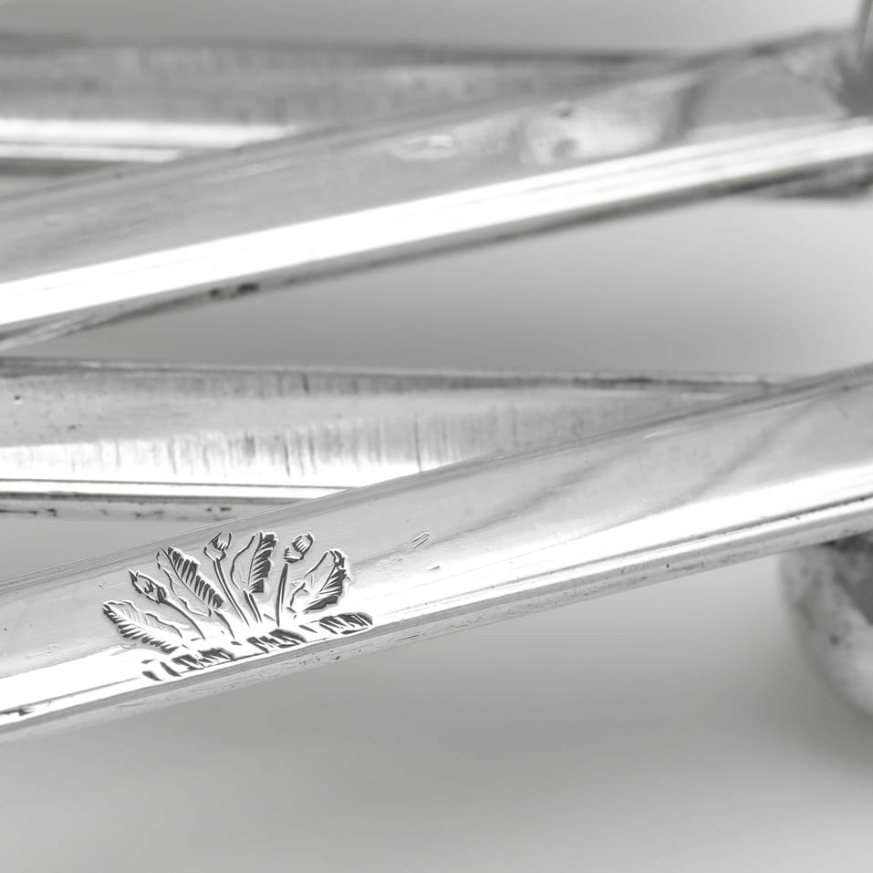 Antique Sterling Silver Extendable Toast Rack - Roberts, Cadman & Co., hallmarked in 1807 Sheffield - George III - Image 5