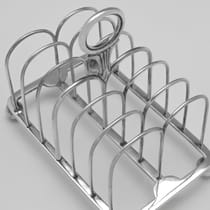 Antique Sterling Silver Toast Rack - Samuel Whitford II, hallmarked in 1829 London - George IV - Thumbnail 3