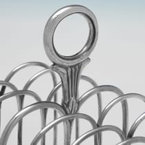 Antique Sterling Silver Toast Rack - Samuel Whitford II, hallmarked in 1829 London - George IV - Thumbnail 4