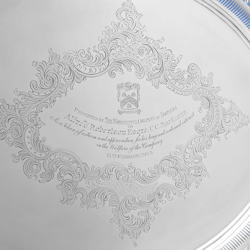 Antique Sterling Silver Tray - William Mammatt & Son, hallmarked in 1904 Sheffield - Edwardian - Image 3