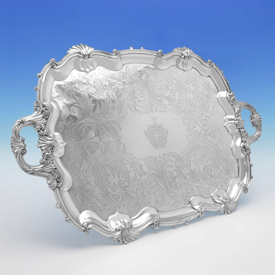 Antique Old Sheffield Plate Tray - made circa 1820 - George IV - Image 1