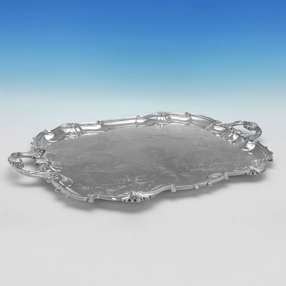 Antique Old Sheffield Plate Tray - made circa 1820 - George IV - Image 2