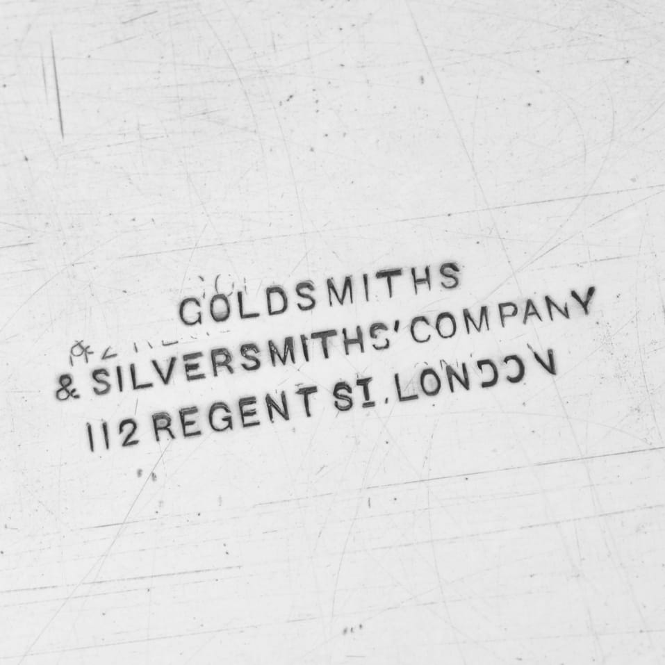 Antique Sterling Silver Gallery Tray - Goldsmiths & Silversmiths Co., hallmarked in 1917 Sheffield - George V - Image 7