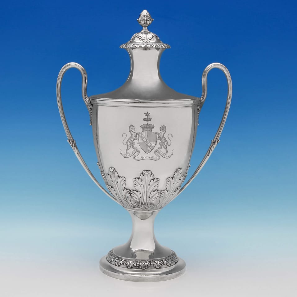 Antique Sterling Silver Cup and Cover - hallmarked in 1773 London - George III