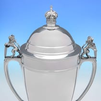 Sterling Silver Trophy - Mappin & Webb, hallmarked in 1936 Sheffield - George VI - Thumbnail 5