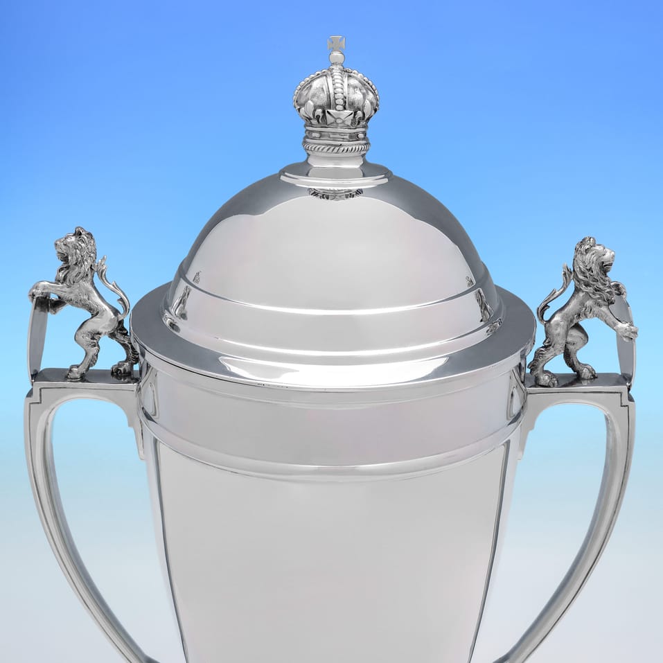 Sterling Silver Trophy - Mappin & Webb, hallmarked in 1936 Sheffield - George VI - Image 5