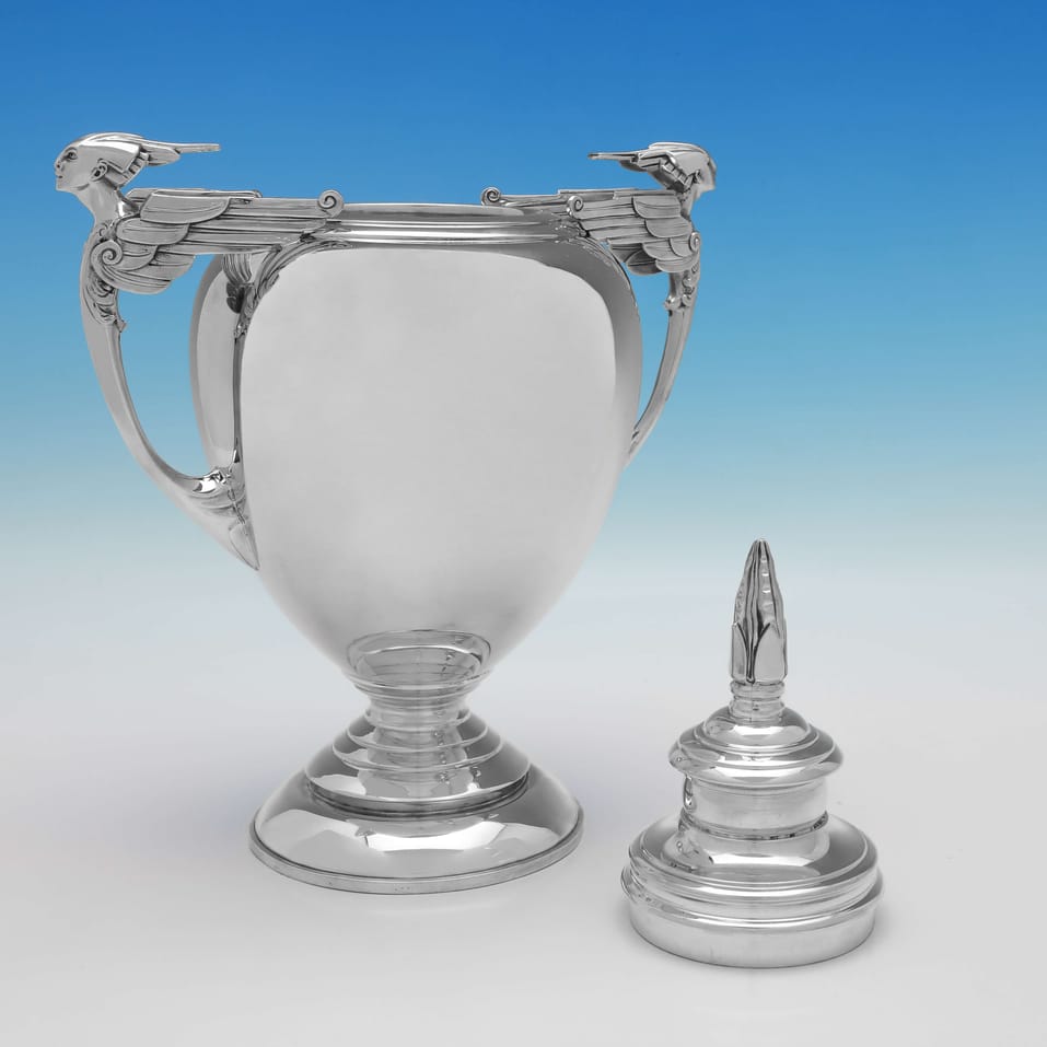 Sterling Silver Trophy - William Bruford & Son, hallmarked in 1931 London - George V - Image 3