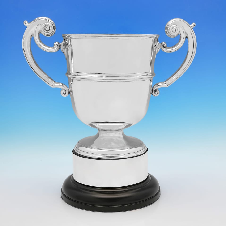 Antique Sterling Silver Trophy on Plinth - Charles Stuart Harris, hallmarked in 1901 London - Edwardian