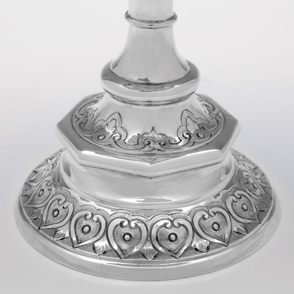 Antique Sterling Silver Trophy - William Hunter, hallmarked in 1865 London - Victorian - Image 5