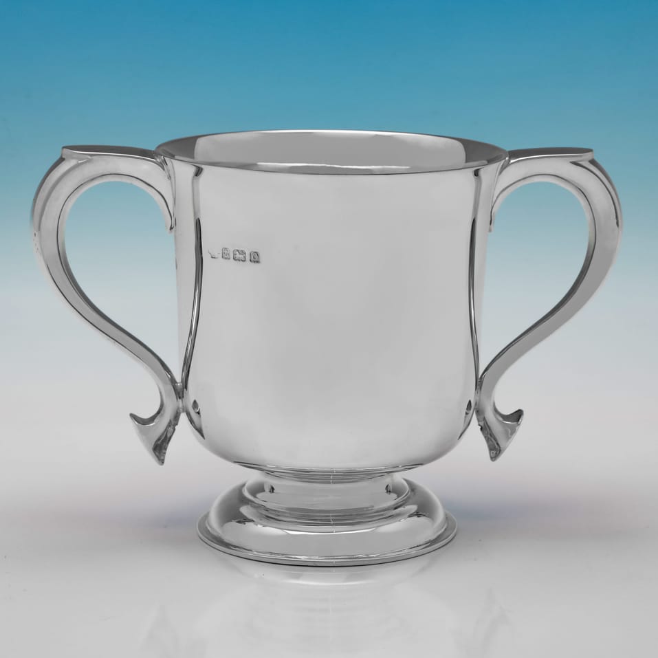 Antique Sterling Silver Trophy Cup - William Hutton & Sons, hallmarked in 1913 Birmingham - George V