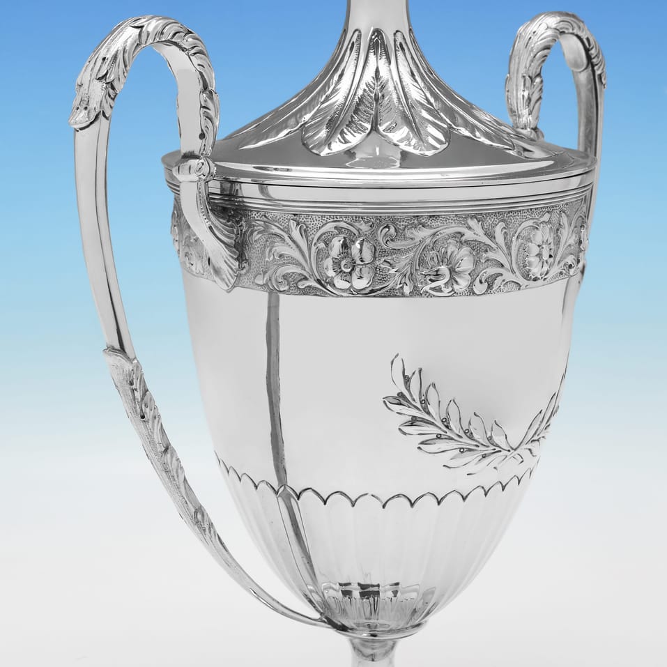 Antique Sterling Silver Trophy - Charles Stuart Harris, hallmarked in 1898 London - Victorian - Image 3