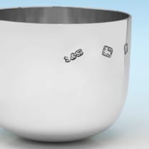 Sterling Silver Tumbler Cup - Spink & Son, hallmarked in 1978 London - Elizabeth II - Thumbnail 3