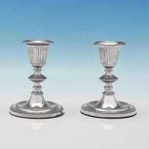 sterling silver candle holders value