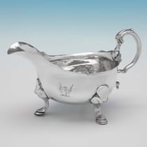 Sauce Boats in Antique Sterling Silver. I Franks presents our ...