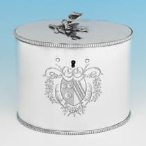 Antique TETARD FRÈRES Porcelain & French Silver Tea Caddy - Ruby Lane