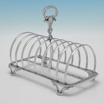 Georgian Sterling Silver Toast Rack London 1827