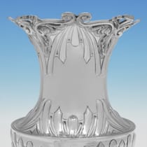 Antique Sterling Silver Pair of Vases - Joseph Rodgers & Sons, hallmarked in 1897 Sheffield - Victorian - Thumbnail 3