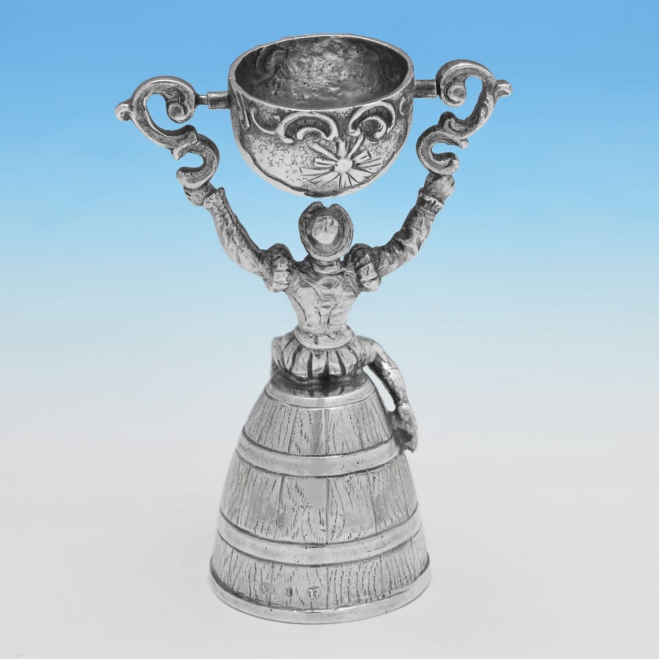 Antique Sterling Silver Wager Cup - Berthold Muller, hallmarked in 1912 London - George V - Image 2