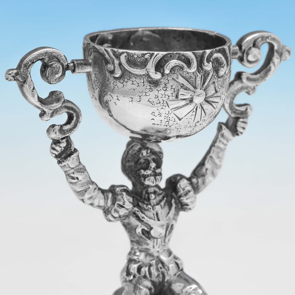 Antique Sterling Silver Wager Cup - Berthold Muller, hallmarked in 1912 London - George V - Image 3