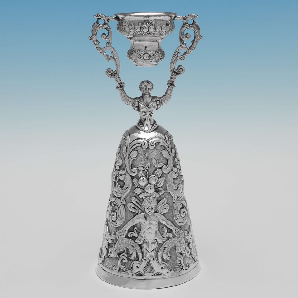 Sterling Silver Wager Cup - I. Freeman & Sons, hallmarked in 1962 London - Elizabeth II