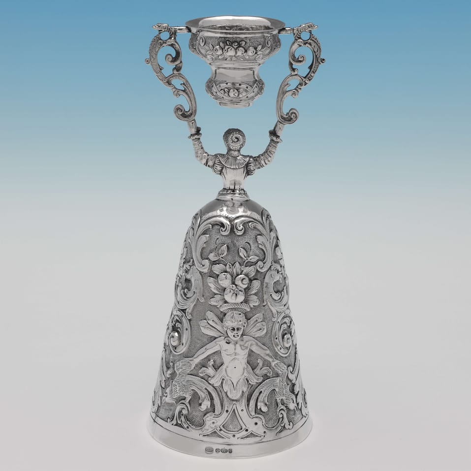 Sterling Silver Wager Cup - I. Freeman & Sons, hallmarked in 1962 London - Elizabeth II - Image 2