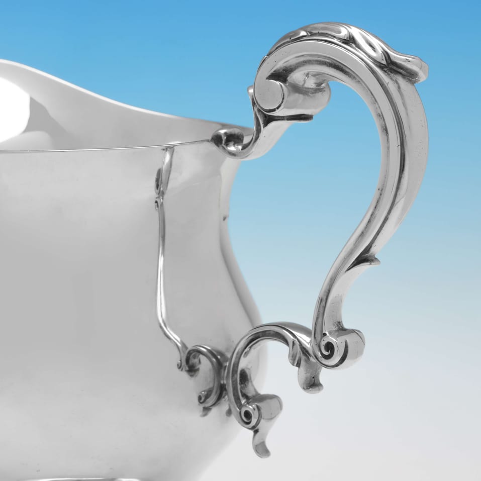 Antique Sterling Silver Water jug - L. A. Crichton, hallmarked in 1918 London - George V - Image 3